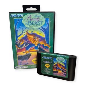 Disney Beauty and the Beast Roar of the Beast Sega Genesis Sunsoft Game‎ Case